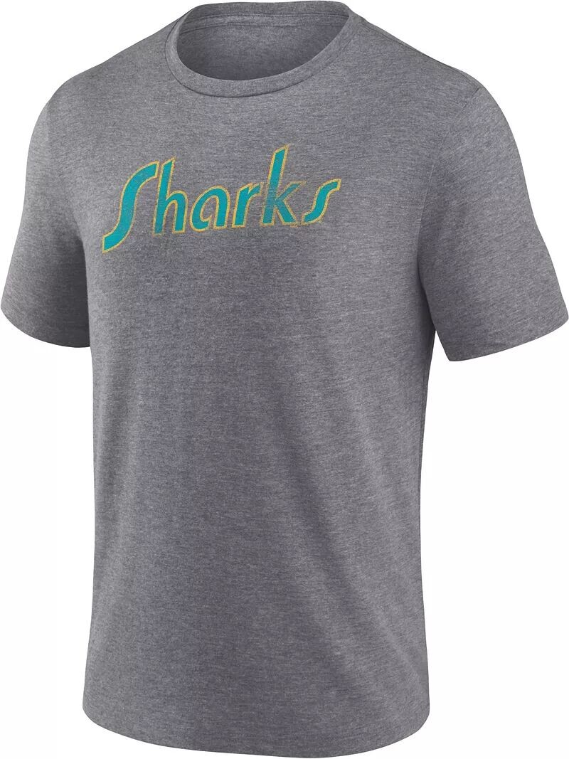 

Серая футболка Tri-Blend NHL San Jose Sharks '22–'23 Special Edition