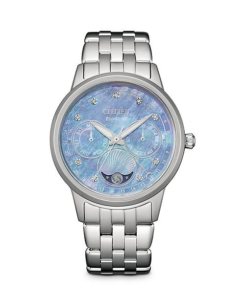 

Часы-календарь Eco-Drive, 37 мм Citizen, цвет Blue
