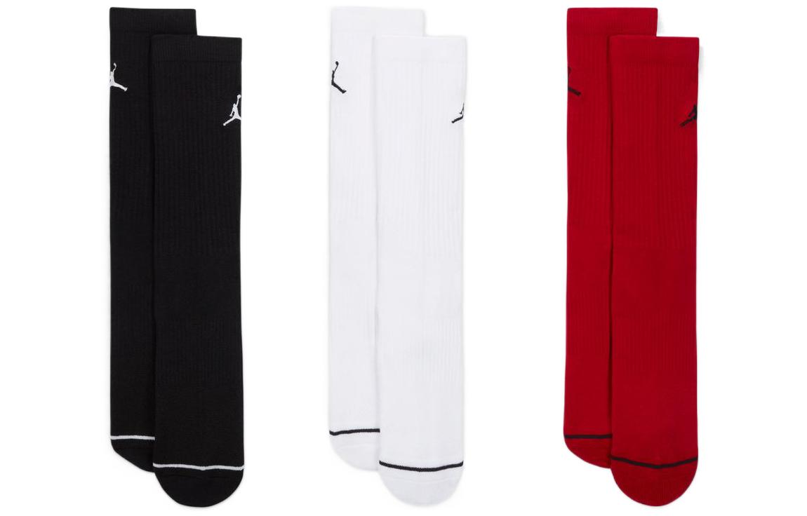 Мужские носки Jordan до середины икры, 1 set of 3 pairs мужские дышащие носки до середины икры 3 пары
