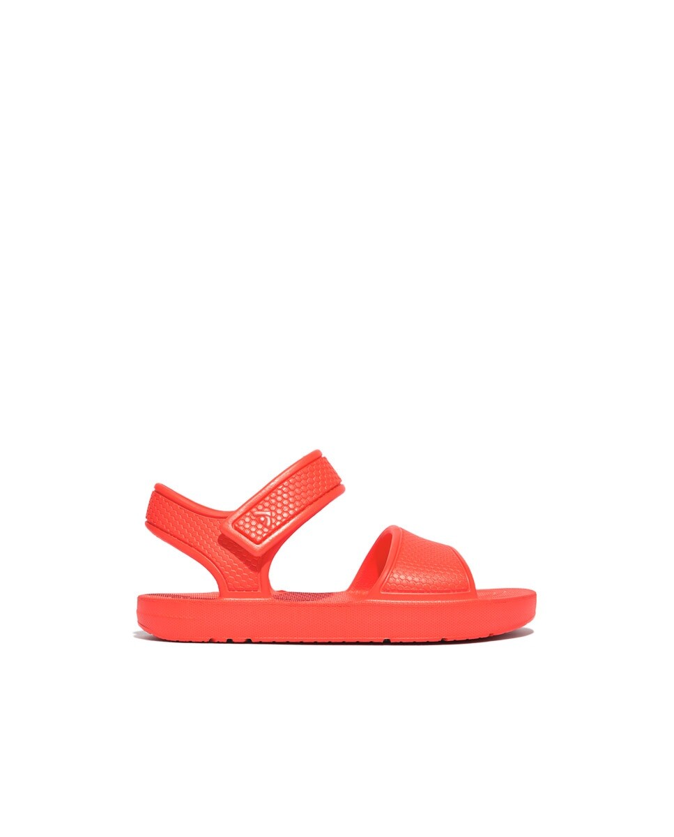 

Детские сандалии с оранжевой застежкой на крючок FitFlop, оранжевый