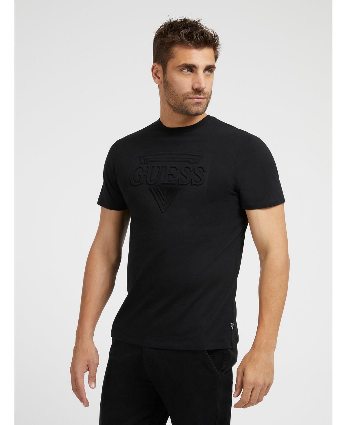 цена Мужская футболка с коротким рукавом GUESS с тиснением