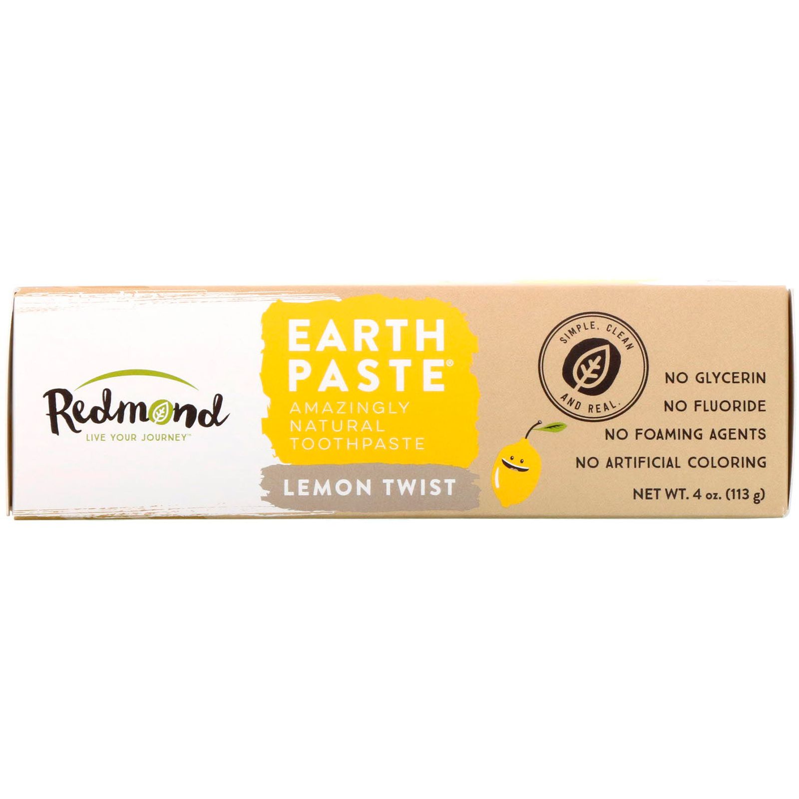 цена Redmond Trading Company Earthpaste невероятно натуральная зубная паста лимонная смесь 113 г (4 унции)