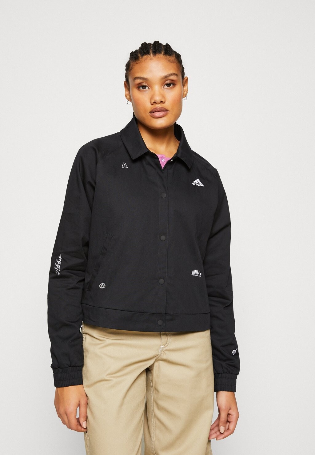 

Летняя куртка Adidas, черно-белый