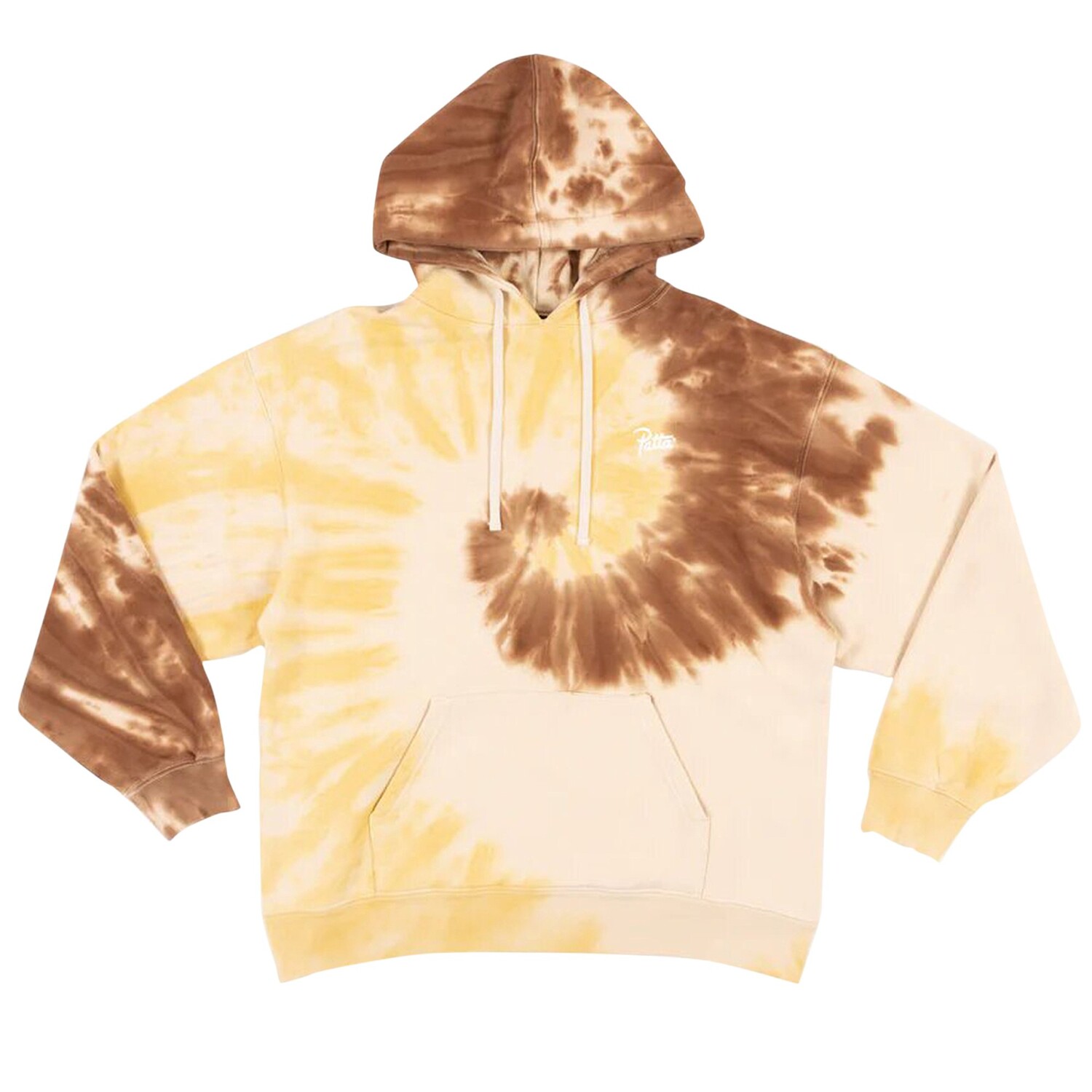 

Свитер свободного кроя с капюшоном Patta Tie Dye Swirl Tapioca