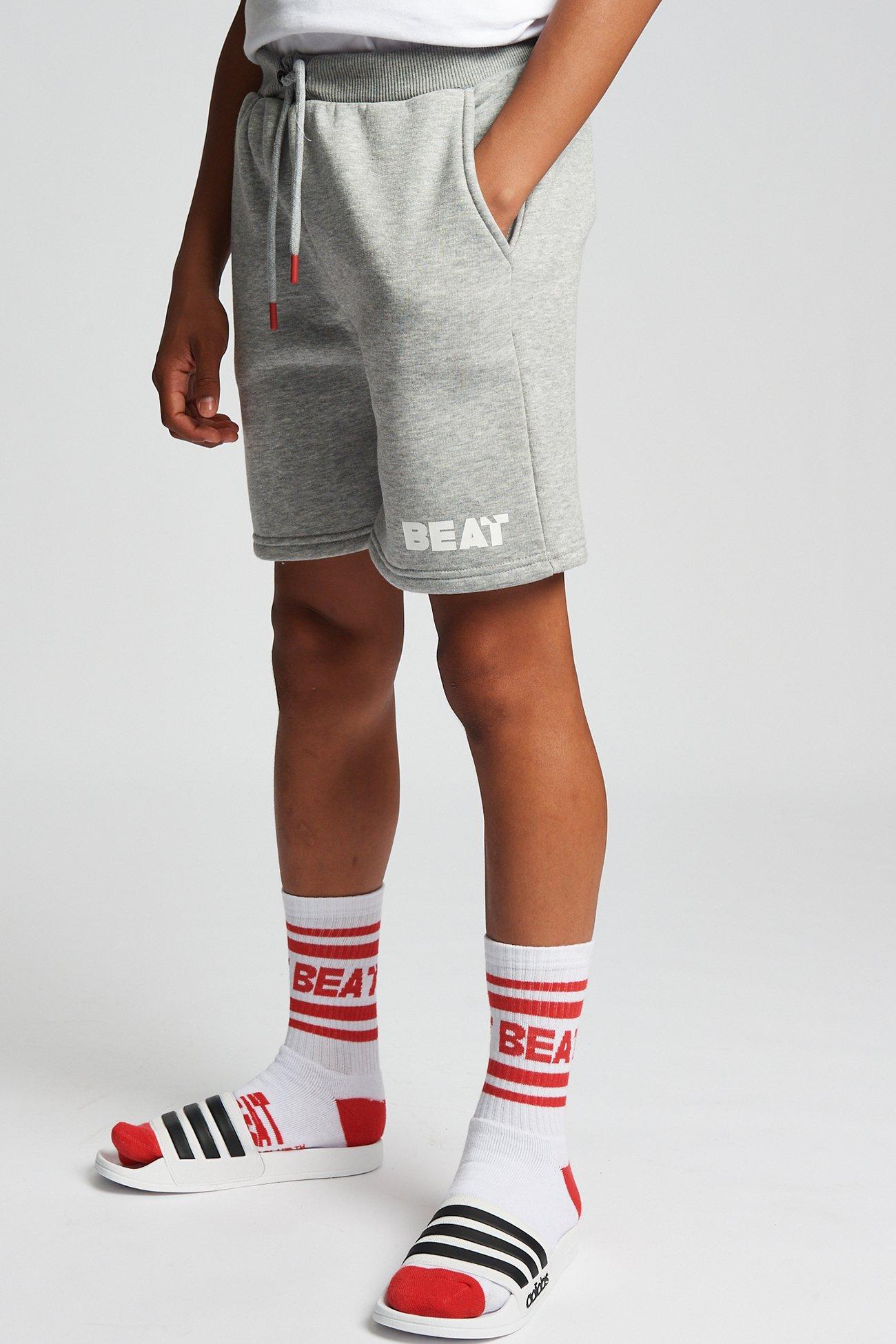 Спортивные шорты «Линейный» из смесового хлопка Beat Boyz Club, серый