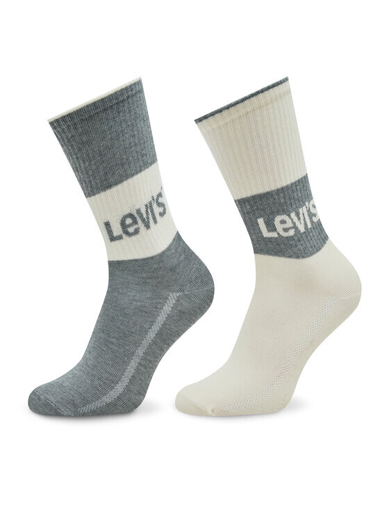 

Комплект из 2 высоких женских носков Levi's, серый