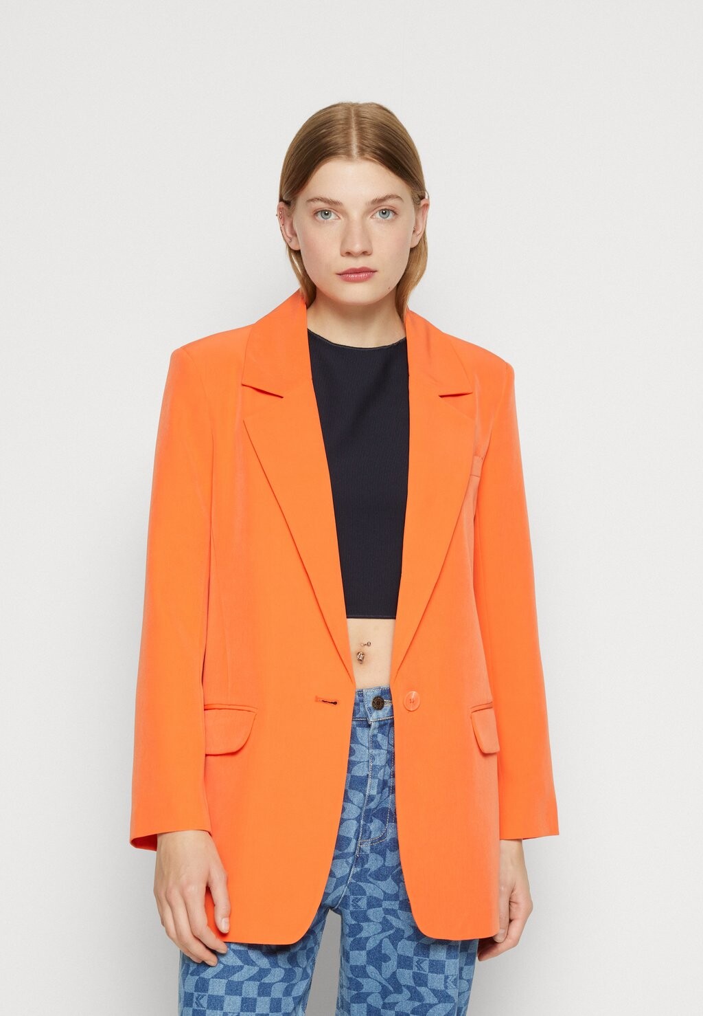 

Короткое пальто ONLY Onllana Blazer, пламя, Оранжевый