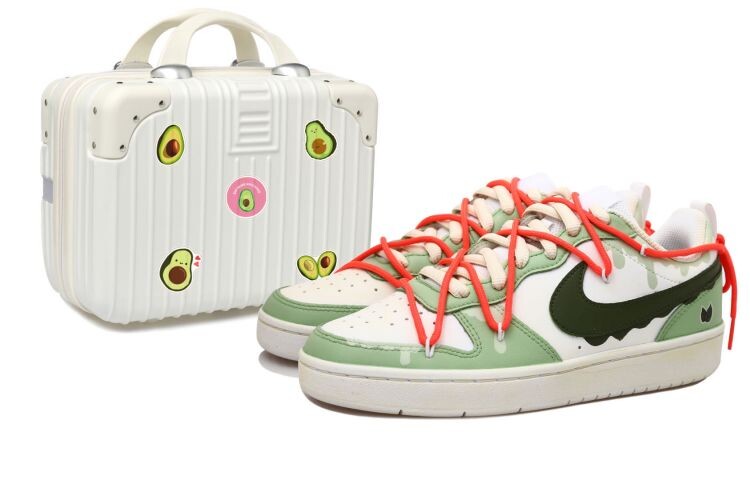 

Кроссовки для скейтбординга Court Borough Series женские, низкие, белые/зеленые Nike