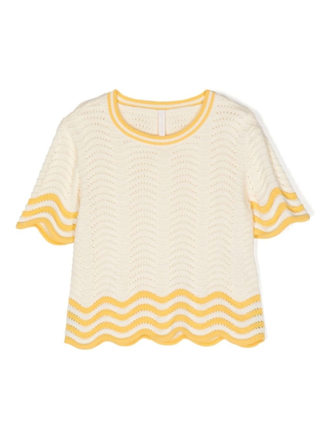 

Топ Alight ажурной вязки ZIMMERMANN Kids, бежевый
