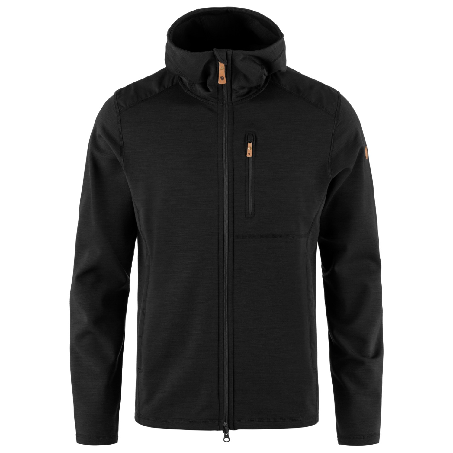 Флисовая жилетка Fjällräven Keb Fleece, черный мужская толстовка lacoste sport fleece hoodie серый размер l