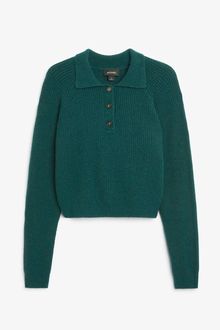 

Мягкий трикотажный топ-поло Monki