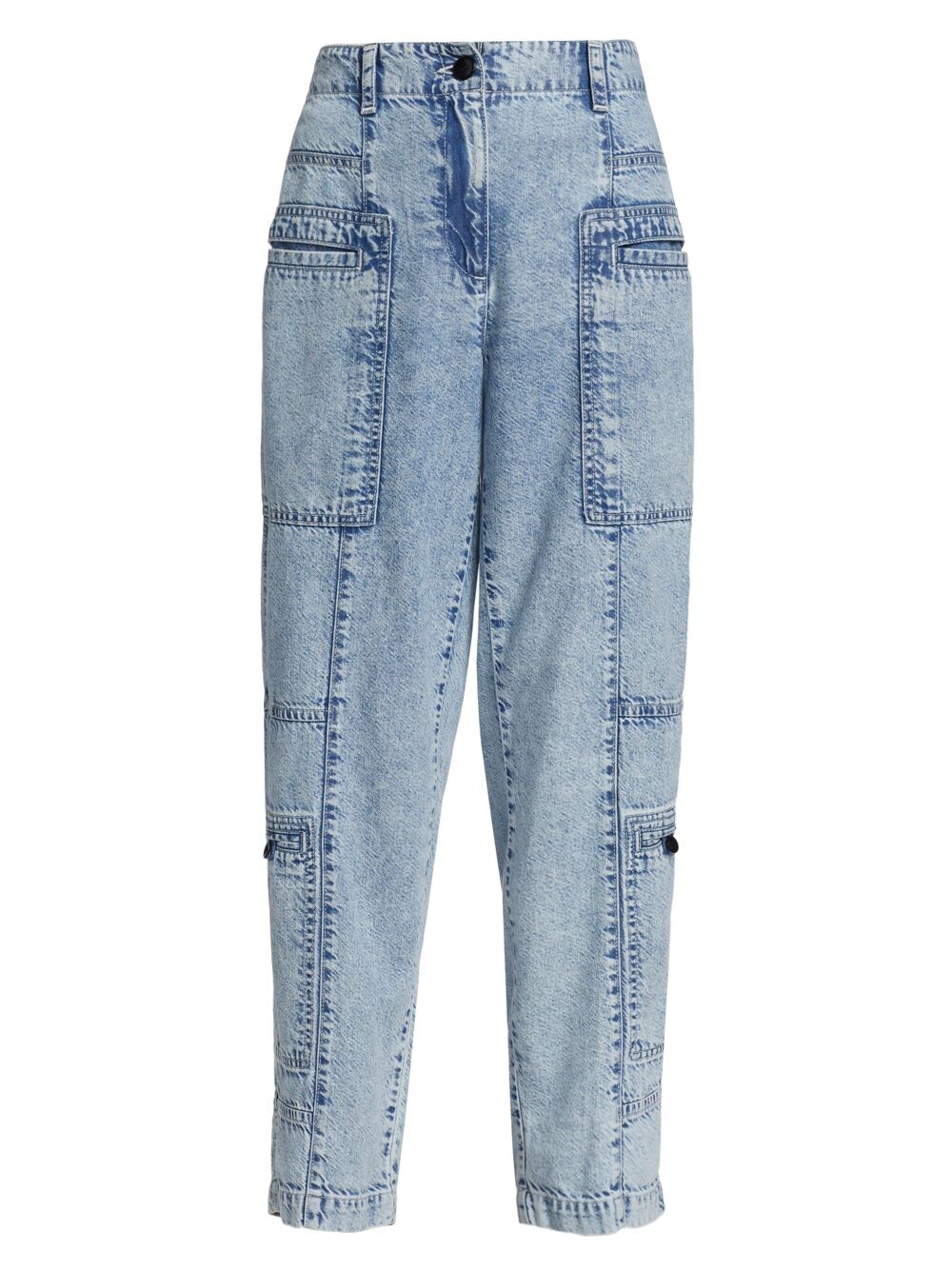 

Брюки с карманами из шамбре Proenza Schouler White Label, индиго