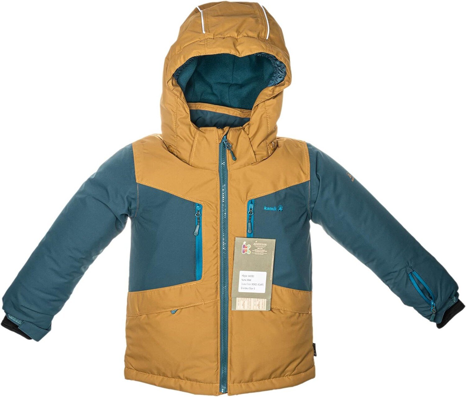 

Куртка Kamik Max Insulated Jacket, цвет Bronze/Atlantic