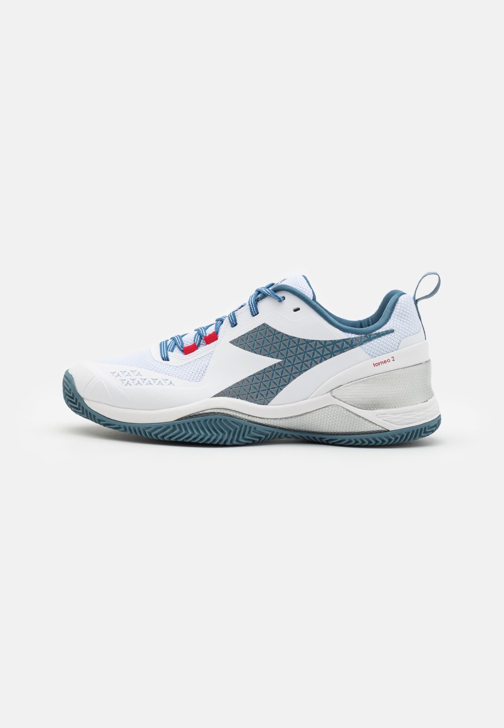 

Теннисные туфли Blushield Tornaneo 2 Clay Diadora, цвет white/oceanview/salsa
