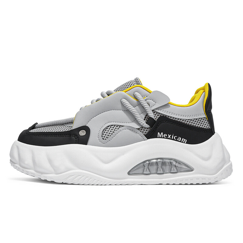 

Кроссовки мужские Lifestyle Shoes Men Low-Top Mexican, цвет Gray Yellow