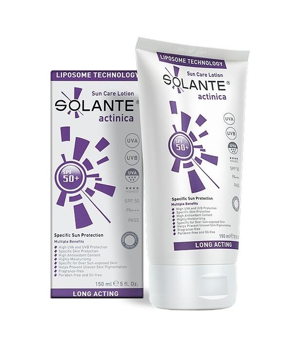 

Solante Actinica Sun Care Lotion Spf 50+ 150 мл Солнцезащитный лосьон для очень чувствительной кожи