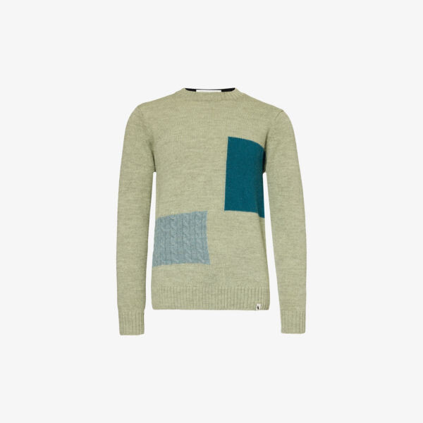 

Джемпер collins с контрастными вставками Peregrine, цвет mint