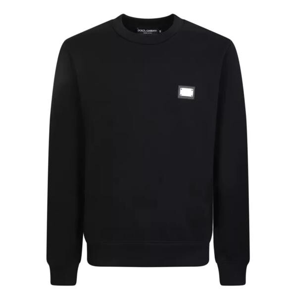 

Футболка logo plaque sweatshirt Dolce&Gabbana, черный