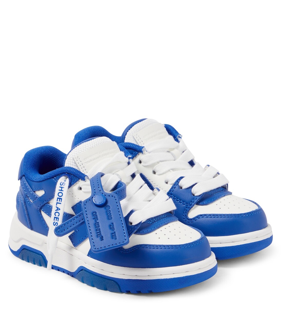 

Кожаные кроссовки out of office Off-White Kids, мультиколор