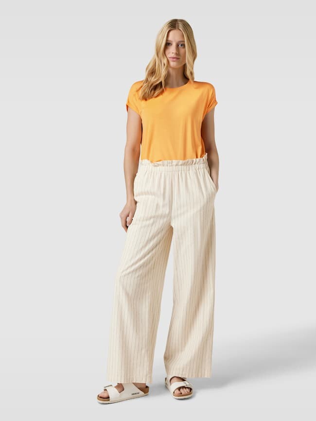 

Футболка с круглым вырезом модели PLAIN Vero Moda, оранжевый