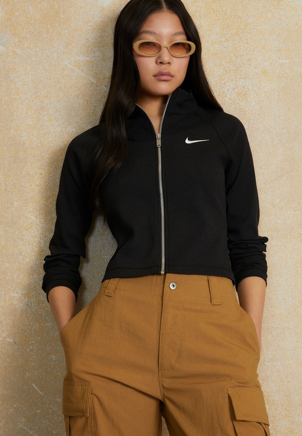 

Кардиган Nike, черно-белый, Черный