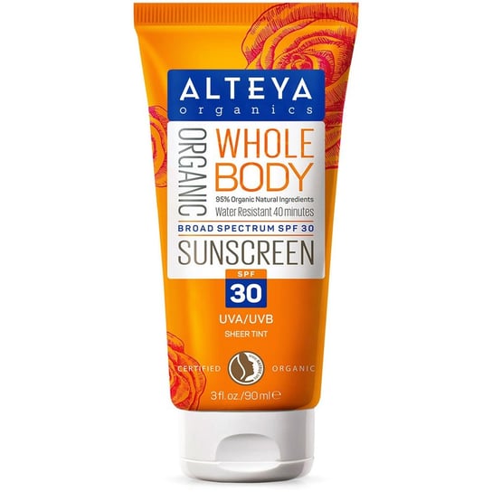 Органический солнцезащитный крем SPF30, 90 мл Alteya, Whole Body Organic Sunscreen