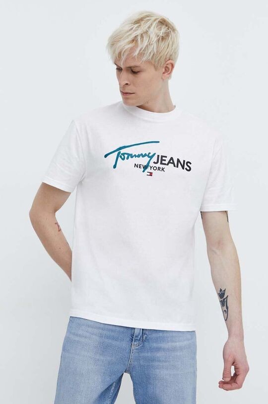 

Хлопковая футболка Tommy Jeans, белый