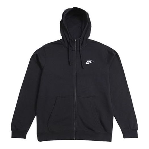 цена Куртка Nike Sportswear Hooded Fleece Jacket Men Black, черный