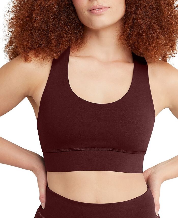

Женский удлиненный топ без косточек Originals Hanes, цвет Mulled Berry