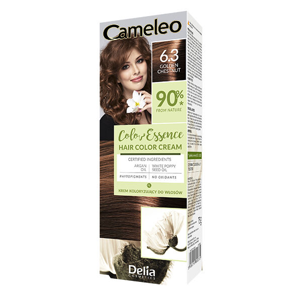 цена Краска для волос крем-6.3 золотистый каштан Delia Cameleo Color Essence, 75 гр