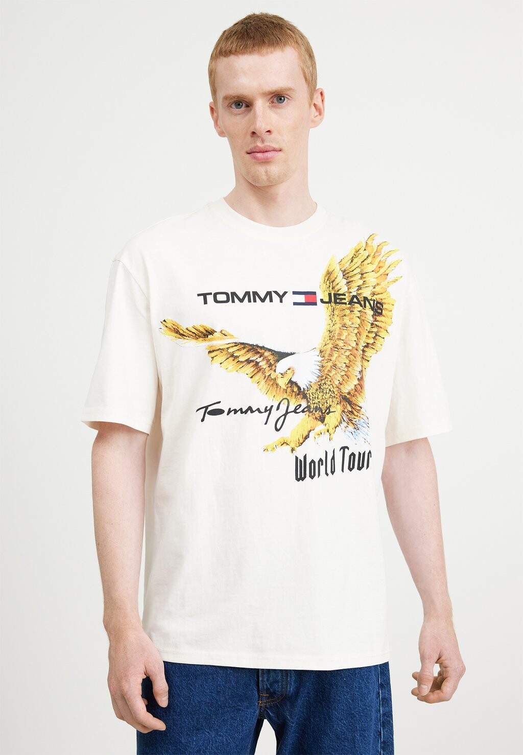 

Футболка с принтом VINTAGE TEE EAGLE TEE UNISEX Tommy Jeans, старинный белый