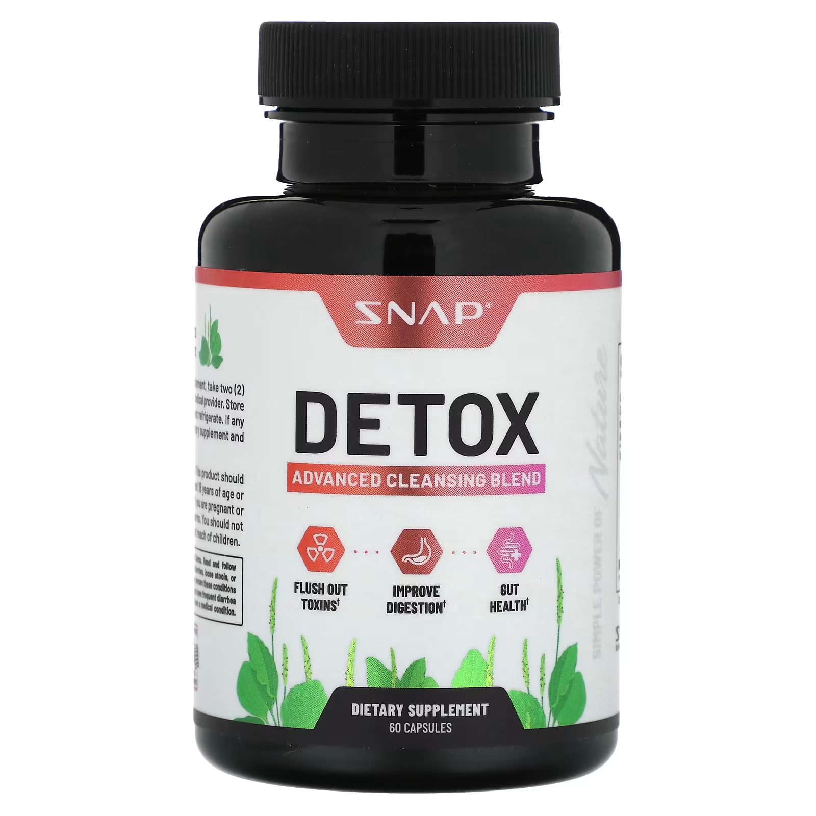 Очищающая смесь Snap Supplements Detox Advanced, 60 капсул snap supplements testo booster 60 капсул