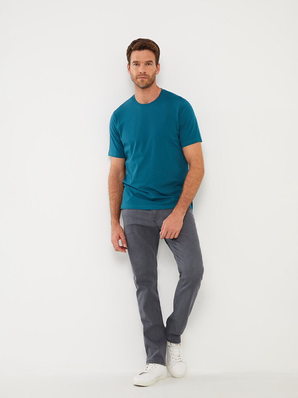 

Мужские джинсовые брюки 750 Slim Fit LCW ECO, серое родео, Серый