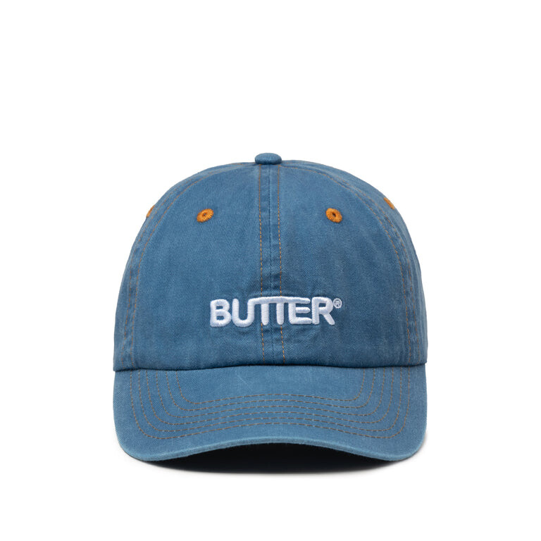 Бейсболка Rounded Logo 6 Panel Cap Butter Goods, цвет slate 4 panel cap