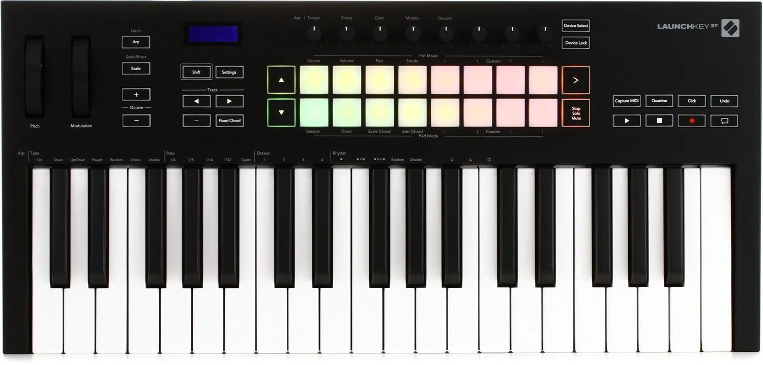 

Novation Launchkey 37 MK3 37-клавишная клавиатура-контроллер
