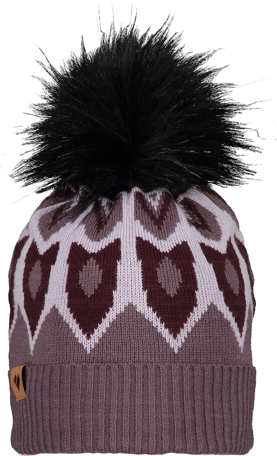 

Шапка-бини из искусственного меха с помпоном Fair Isle, женская Obermeyer, фиолетовый