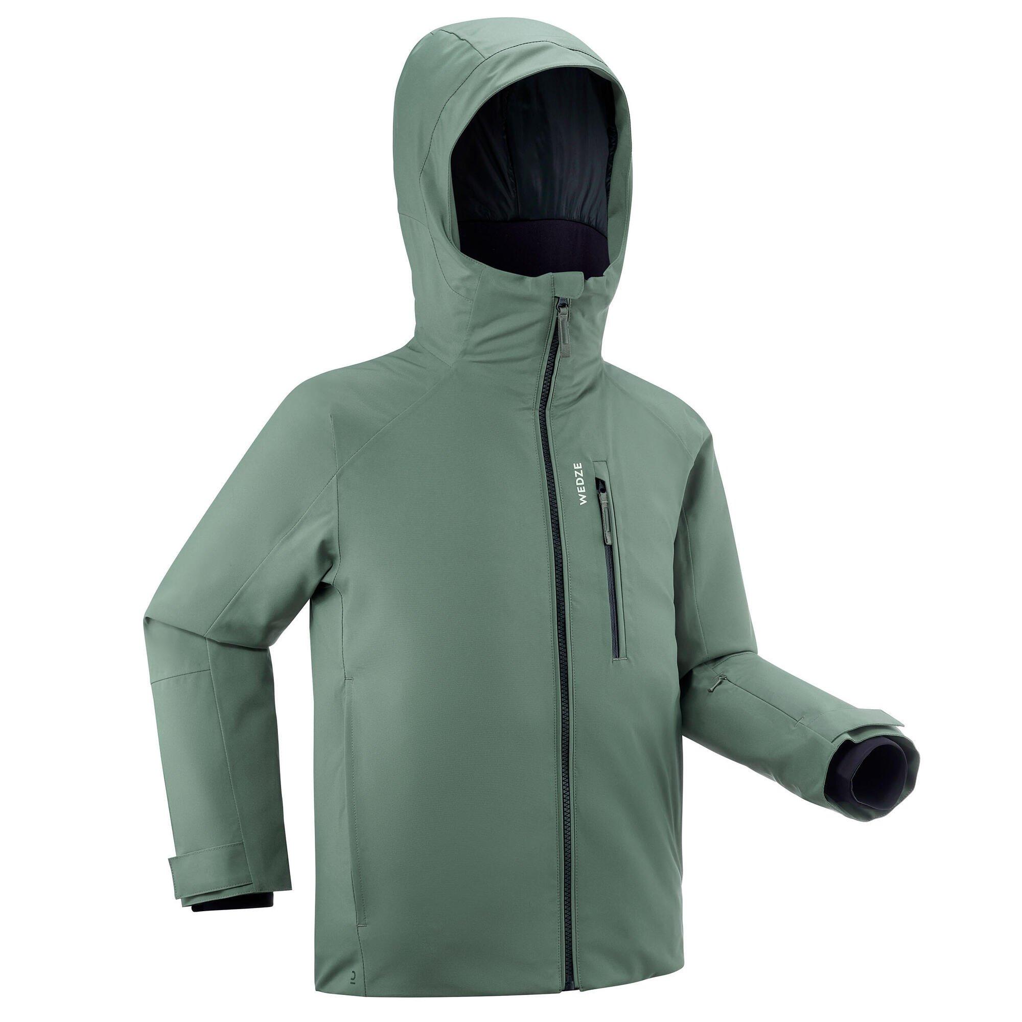 Теплая и водонепроницаемая лыжная куртка Decathlon 550 Wedze, зеленый