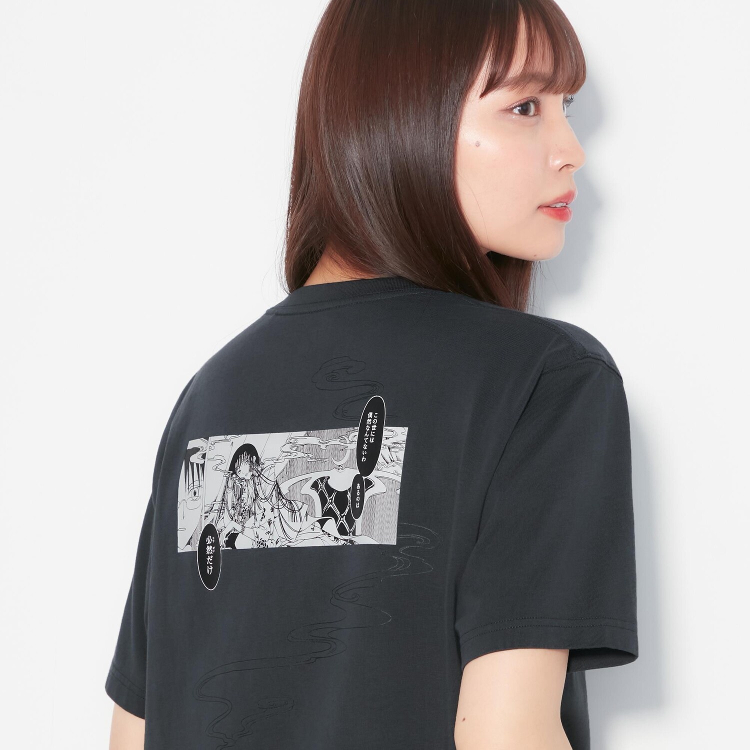 

Футболка The World Of Clamp UT xxxHOLiC Uniqlo, темно-серый