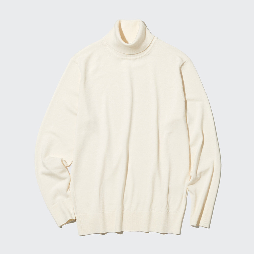 

Предпродажа мужского и женского камвольного свитера Uniqlo с двумя лацканами и высоким воротником из мериносовой шерсти