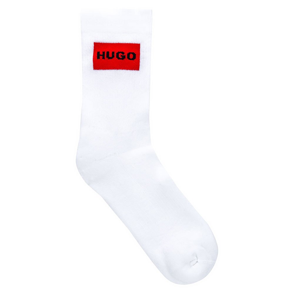Носки HUGO Rib Label Quarter 2 шт, белый hugo носки 2p qs rib iconic 2 шт