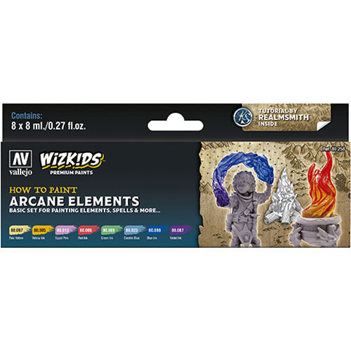 

Аксессуары Vallejo Wizkids Premium Paint Set: Arcane Elements