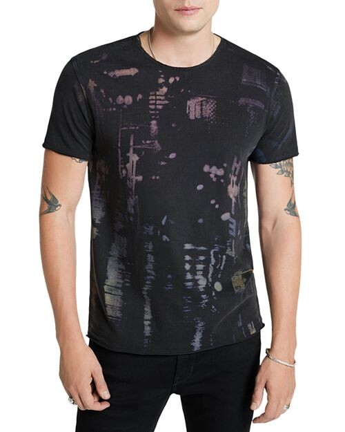 

Хлопковая футболка с рисунком City Lights John Varvatos, цвет Gray