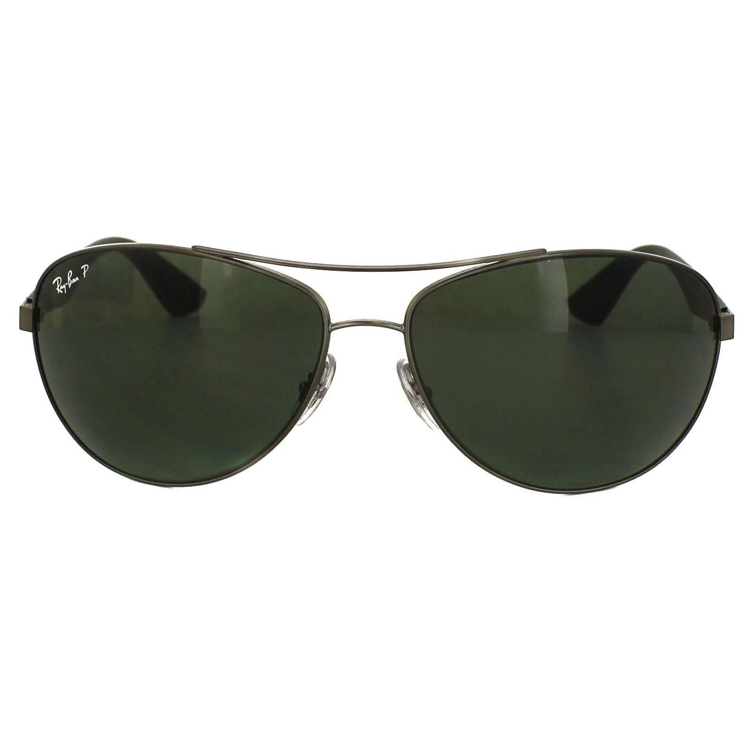 

Поляризованные солнцезащитные очки Aviator цвета бронзы и черно-зеленого цвета Ray-Ban, серый
