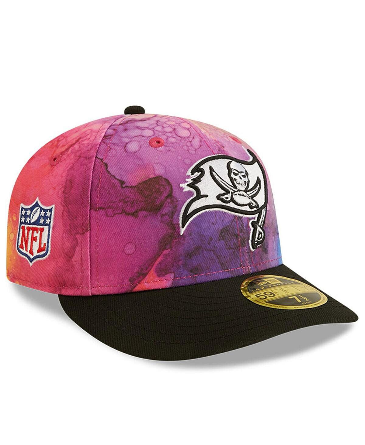 

Мужская розовая, черная приталенная шляпа Tampa Bay Buccaneers 2022 NFL Crucial Catch Low Profile 59FIFTY New Era