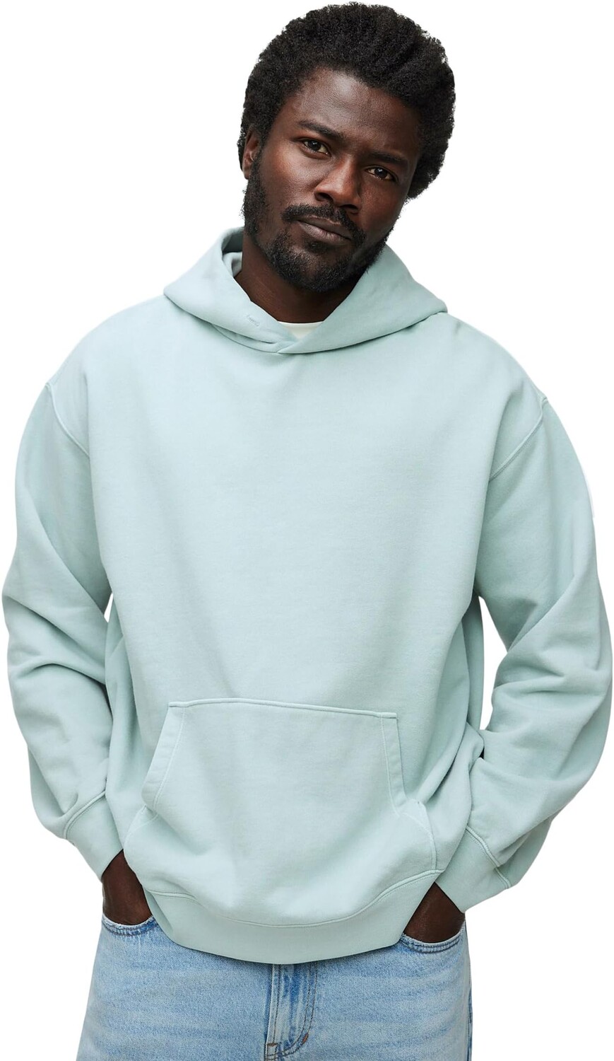 

Худи Madewell The McCarren Midweight Hoodie Sweatshirt, цвет Silver Eucalyptus
