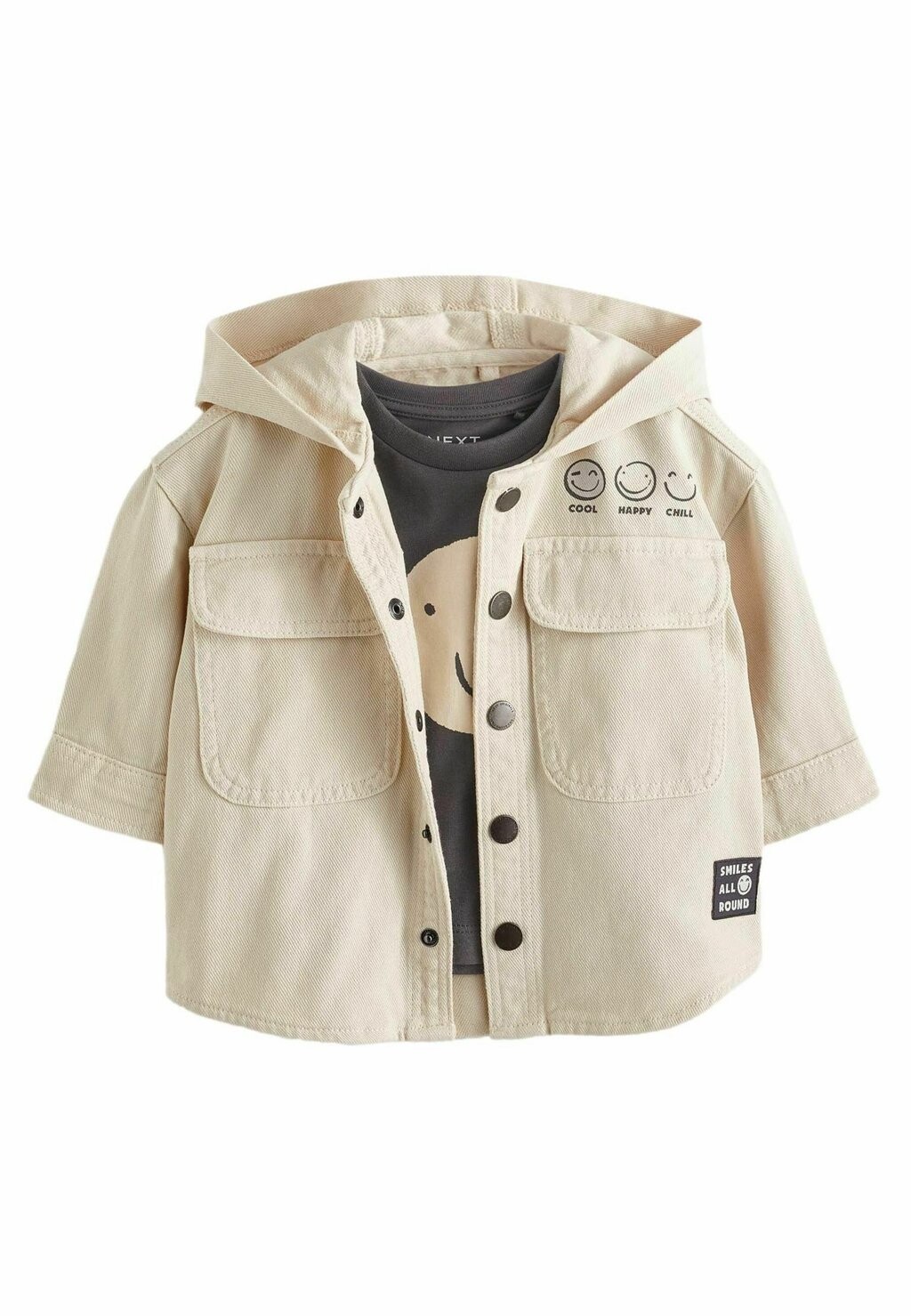 

Джинсовая куртка SHACKET-REGULAR FIT Next, цвет ecru cream