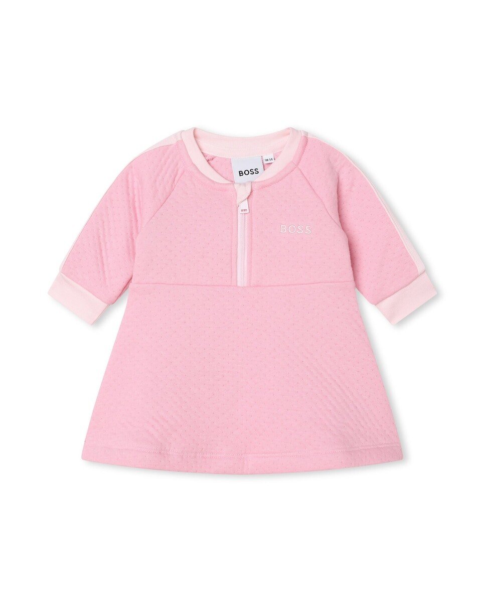 

Платье для девочки однотонное розового цвета BOSS Kidswear, розовый