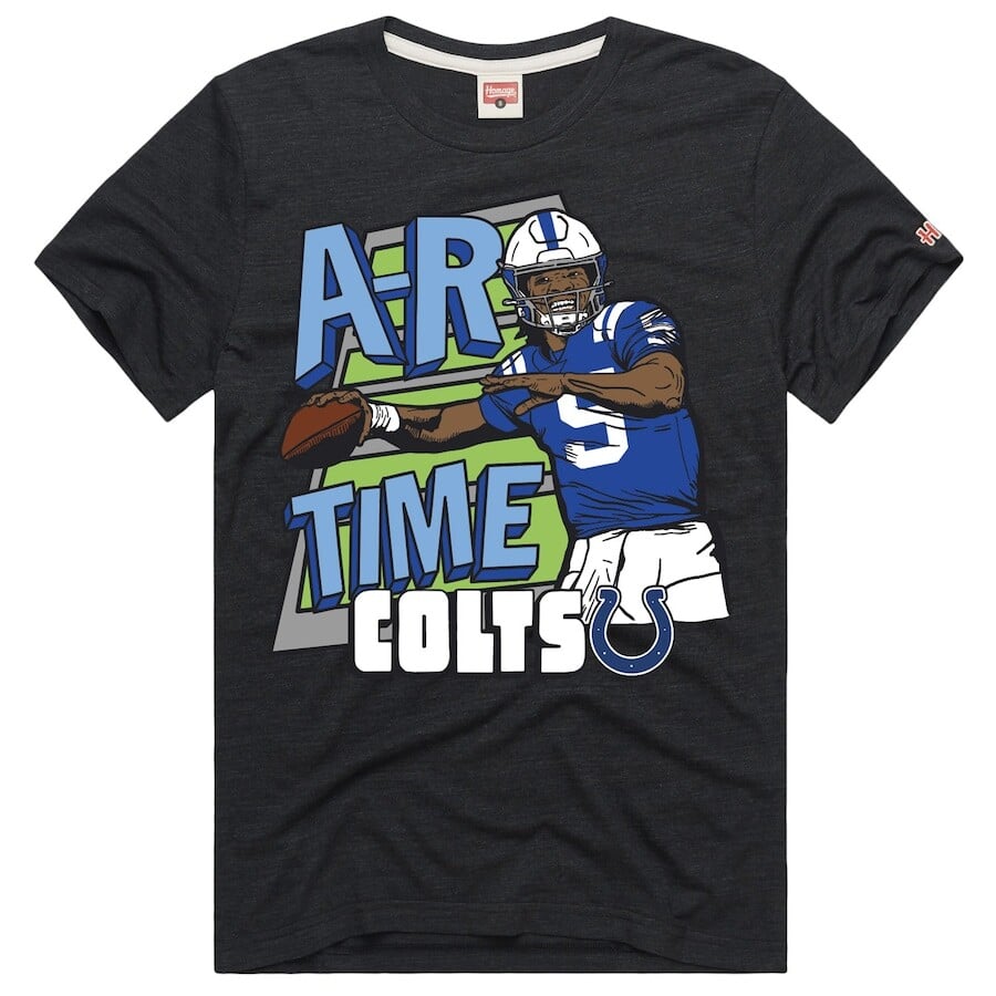 

Футболка с коротким рукавом Homage Indianapolis Colts, угольный