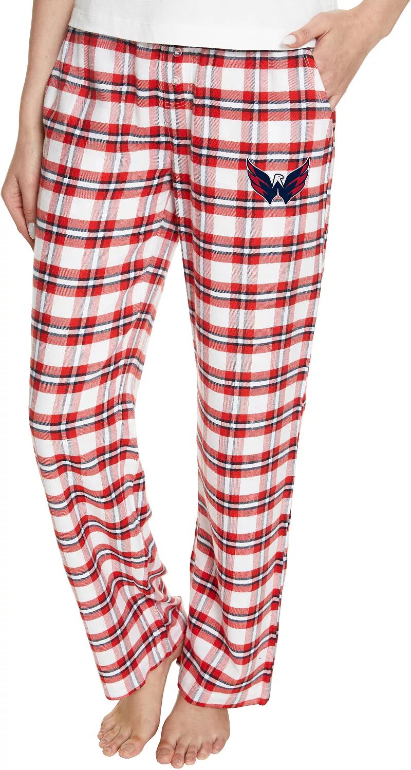 Concepts Sport Женские фланелевые красные пижамные штаны Washington Capitals