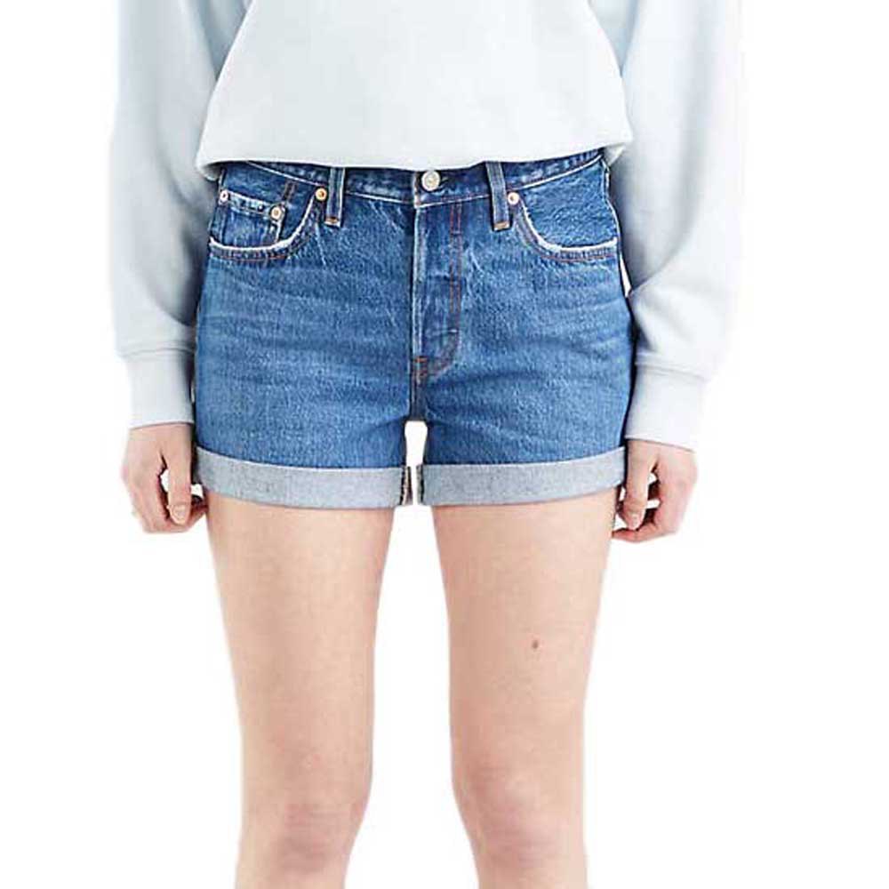 Джинсовые шорты Levi´s 501, синий шорты levi s 501 original short джинсовые завышенная посадка карманы размер 25 голубой